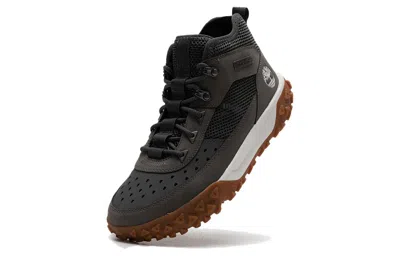 Timberland Greenstride Motion 6 Mid Fabric And Leather Waterproof Boots 'black' In Brown