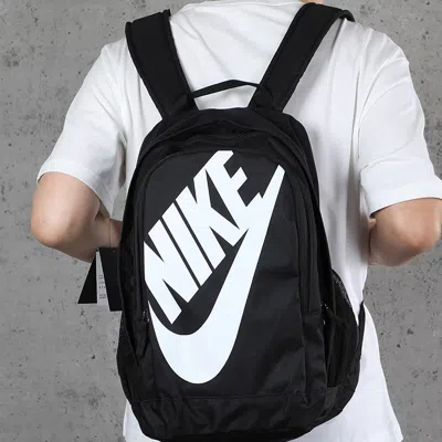 Nike Large Logo Printing Schoolbag Backpack Black