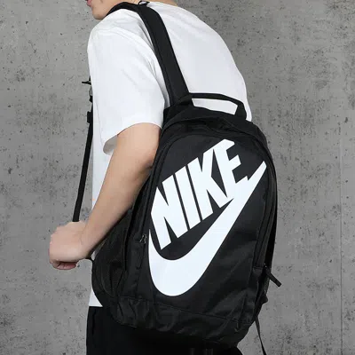Nike Large Logo Printing Schoolbag Backpack Black