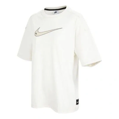 Nike (wmns)  Logo Printing Athleisure Casual Sports Cozy Short Sleeve White T-shirt
