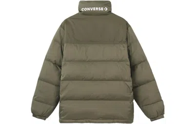 Converse Star Chevron Down Jacket 'olive Green'
