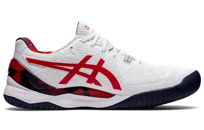 Asics Gel Resolution 8 Le 'white Classic Red' In Multi
