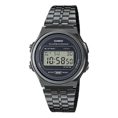 Casio Youth Vintage  Analog-digital Watch 'silver' In Black