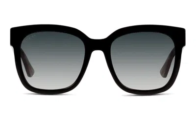 Gucci Square Large Red Green Webbing Square Frame Sunglasses 'black'