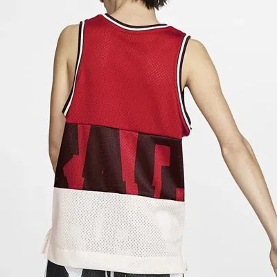 Nike Air Mesh Basketball Sports Vest Large Red In Multi