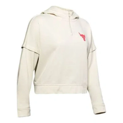 Under Armour (wmns)  X Project Rock Terry Hoodie 'white Pink'