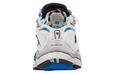 Balenciaga (wmns)  Runner Sneakers 'white Blue Mesh And Nylon'