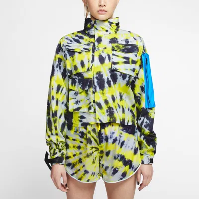 Nike (wmns)  Lab Tie Dye Jacket 'volt Blue' In Multi