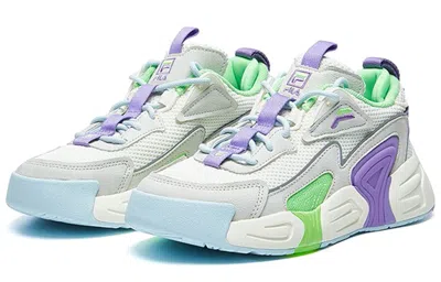 Fila Swarm Low Swirl Sneakers Purple/white/grey In White
