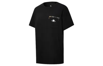 Converse (wmns)  Pocket Round Neck Short Sleeve Black