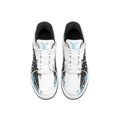 Louis Vuitton Lv Trainers 'white Black Blue'