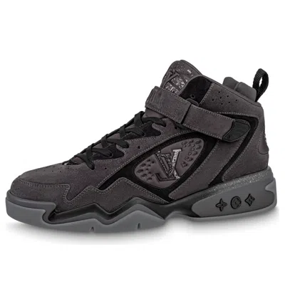 Pre-owned Louis Vuitton Trainer 2 Ankle Sneakers 'grey' In Gray