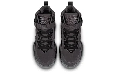 Pre-owned Louis Vuitton Trainer 2 Ankle Sneakers 'grey' In Gray