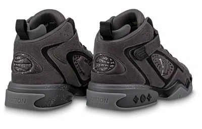Pre-owned Louis Vuitton Trainer 2 Ankle Sneakers 'grey' In Gray