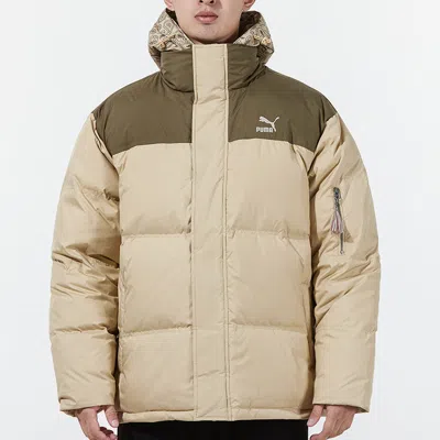 Puma Classics Padded Jacket 'tan' In Neutral