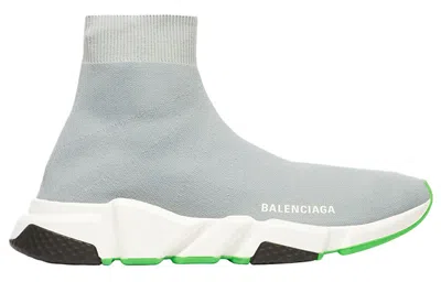 Balenciaga Speed 1.0 Sneakers 'grey Green' In Gray