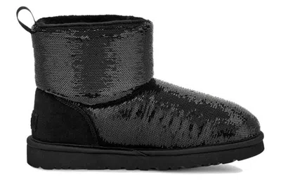 Ugg Classic Mini Mirror Ball Boots In Black