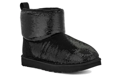Ugg Classic Mini Mirror Ball Boots In Black