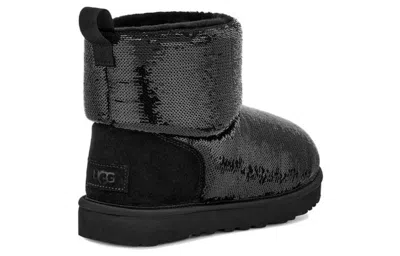 Ugg Classic Mini Mirror Ball Boots In Black