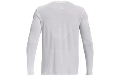 Under Armour Seamless Stride Long Sleeve 'white' In Gray