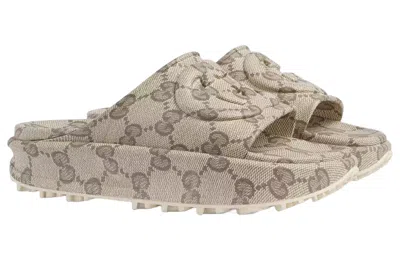 Gucci Canvas Interlocking G Slides