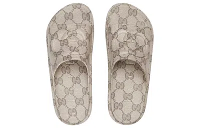 Gucci Canvas Interlocking G Slides