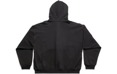 Balenciaga Sticky Note Zip-up Hoodie Medium Fit 'black Faded'