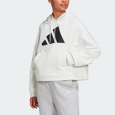Adidas Originals (wmns) Adidas Contrasting Colors Logo Sports Pullover Hoodie Asia Edition White