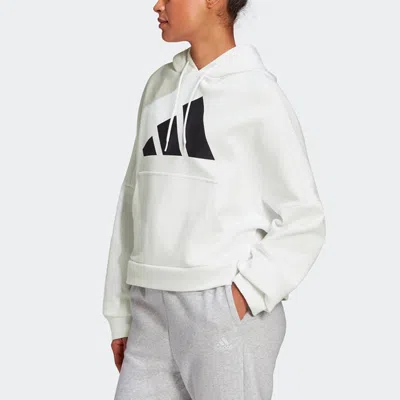Adidas Originals (wmns) Adidas Contrasting Colors Logo Sports Pullover Hoodie Asia Edition White