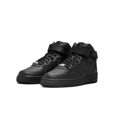 Nike (gs)  Air Force 1 Mid Le 'triple Black'