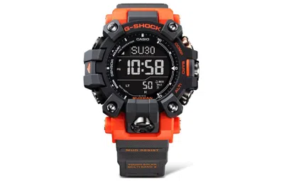 Casio G-shock Digital 'brick Black ' In Orange