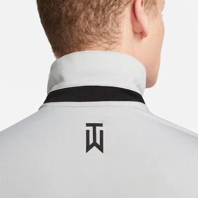 Nike Golf Dri-fit Stripe Polo Shirts 'grey' In Gray