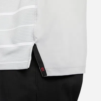 Nike Golf Dri-fit Stripe Polo Shirts 'grey' In Gray