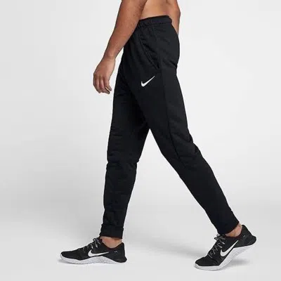 Nike Casual Sports Logo Solid Color Bundle Feet Pants Black