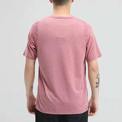 Nike Dri-fit Uv Miler Short-sleeve Running Shirt 'pink'