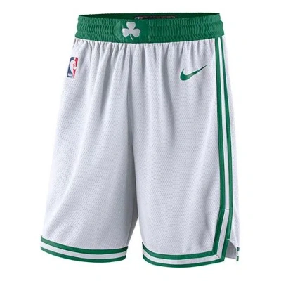 Nike Nba Limited Sw Fan Edition Boston Celtics Basketball Shorts White