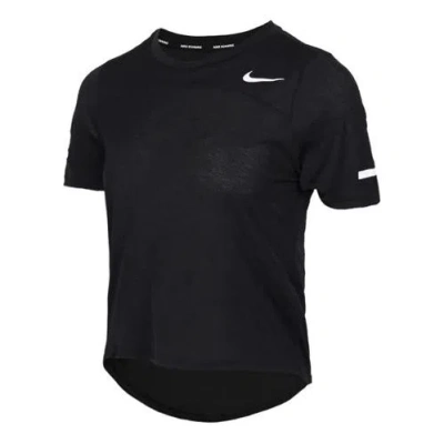 Nike (wmns)  Icon Clash Dri-fit Quick Dry Breathable Running Short Sleeved 'black'