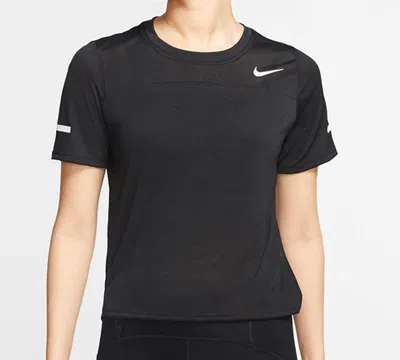 Nike (wmns)  Icon Clash Dri-fit Quick Dry Breathable Running Short Sleeved 'black'