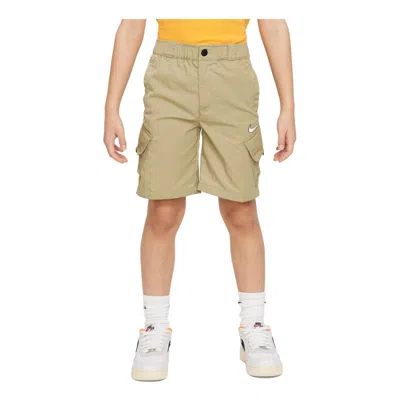 Nike (ps)  Outdoor Play Woven Cargo Shorts 'neutral Olive' In Nude