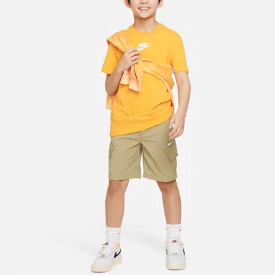 Nike (ps)  Outdoor Play Woven Cargo Shorts 'neutral Olive' In Nude