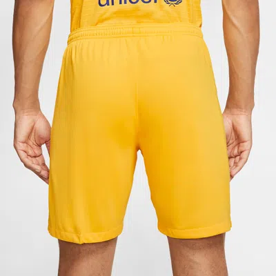Nike 2019-2020 Barcelona Away Football Shorts 'yellow'