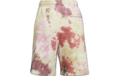Nike Sportswear French Terry Casual Sports Shorts Camouflage Red
