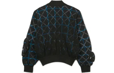 Nike Ma-1 Bomber Multiple Pockets Knit Aviator Jacket Black