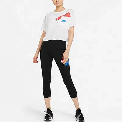 Nike (wmns)  Dri-fit Loose Crew Neck Short Sleeve T-shirt White