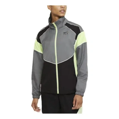 Nike (wmns)  Swoosh Fly Colorblock Woven Sports Basketball Jacket In Gray