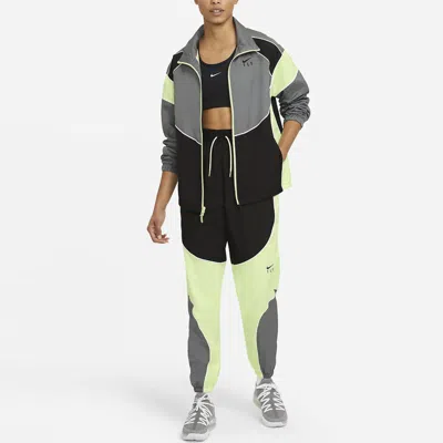 Nike (wmns)  Swoosh Fly Colorblock Woven Sports Basketball Jacket In Gray