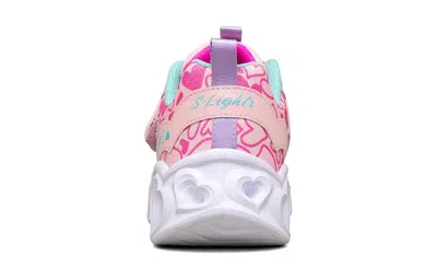 Skechers (gs)  Heart Lights In Pink