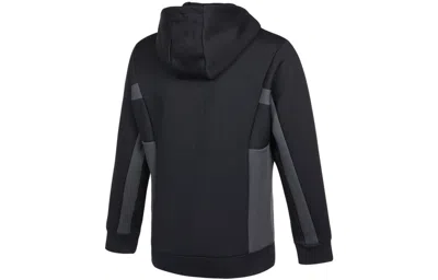 Adidas Originals Adidas St Kn Spcr Jkt Contrasting Colors Pocket Knit Sports Hooded Logo Jacket Black