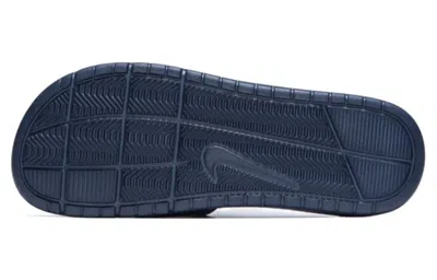 Nike Benassi Solarsoft Slide Sports Slippers Black Blue