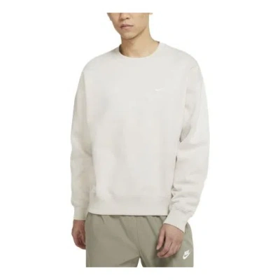 Nike Solo Swoosh Crewneck Sweatshirt White In Neutral